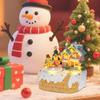 Animated Gingerbread House Christmas Decor Pre-Lit Musical Collectible Building with Rotating Figurines Indoor Holiday Display