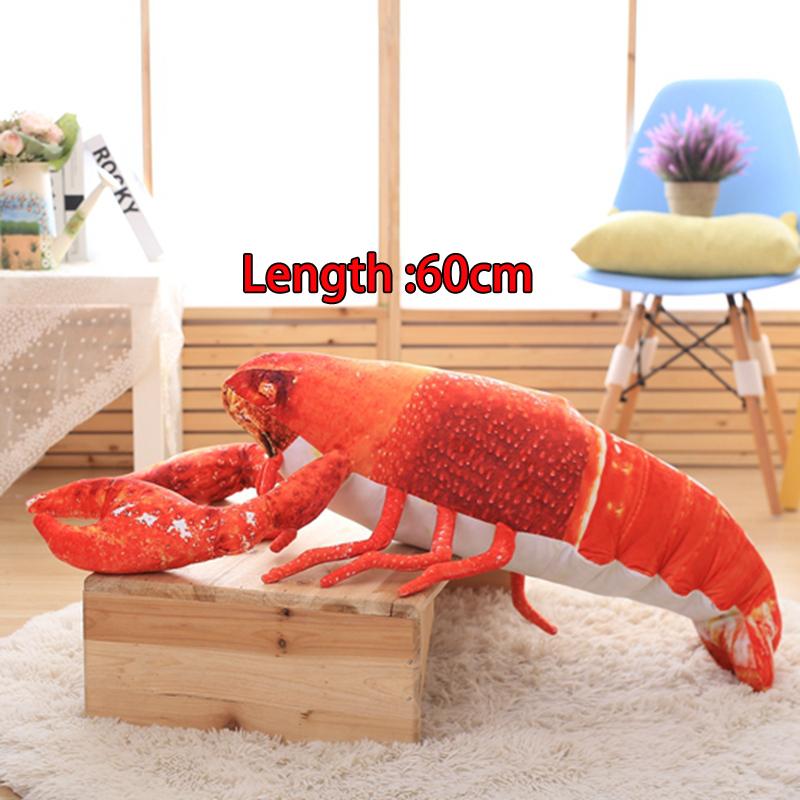 TreasuringU 3 Größen Niedliches Hummer-Stofftier Bunter Hummer-Stoffpuppe Stachelhummer-Stofftier Sofa-Dekoration Geburtstagsgeschenke