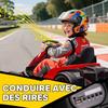 Electric Go-Kart for Kids, 24 V, 2 x 150 W Motors, Drift Mode, Adjustable Seat, Red