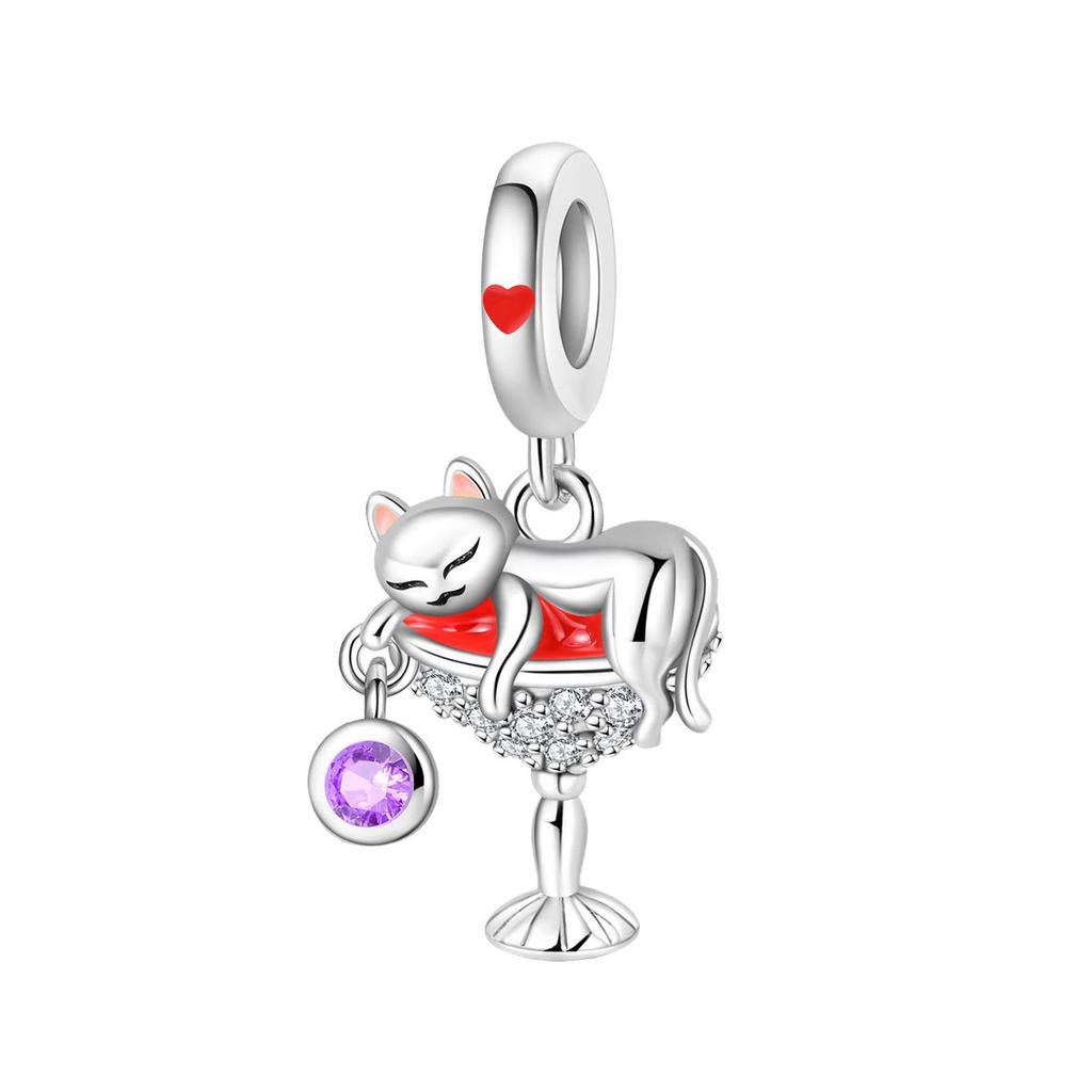 DIY Handmade Bracelet Charms Sunflower Cat Dog Poodle Pendant Beads for Jewelry Making