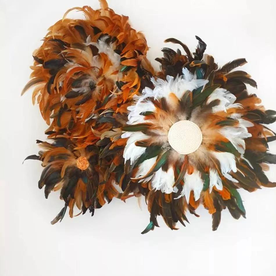 100Pcs Lake Blue Rooster Feathers 13-18cm Natural Chicken Pheasant Plumes for Crafts Jewelry Making Party Decoration Cock Plumas