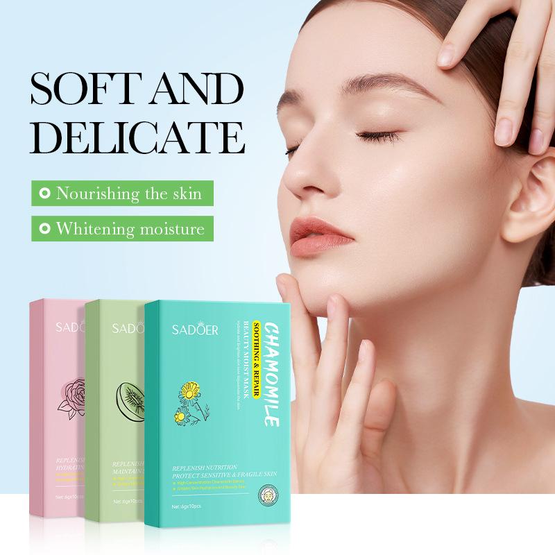 Mud Film Box SADOER Kiwi Hydrating Chamomile Smear Mask Skin Care Products