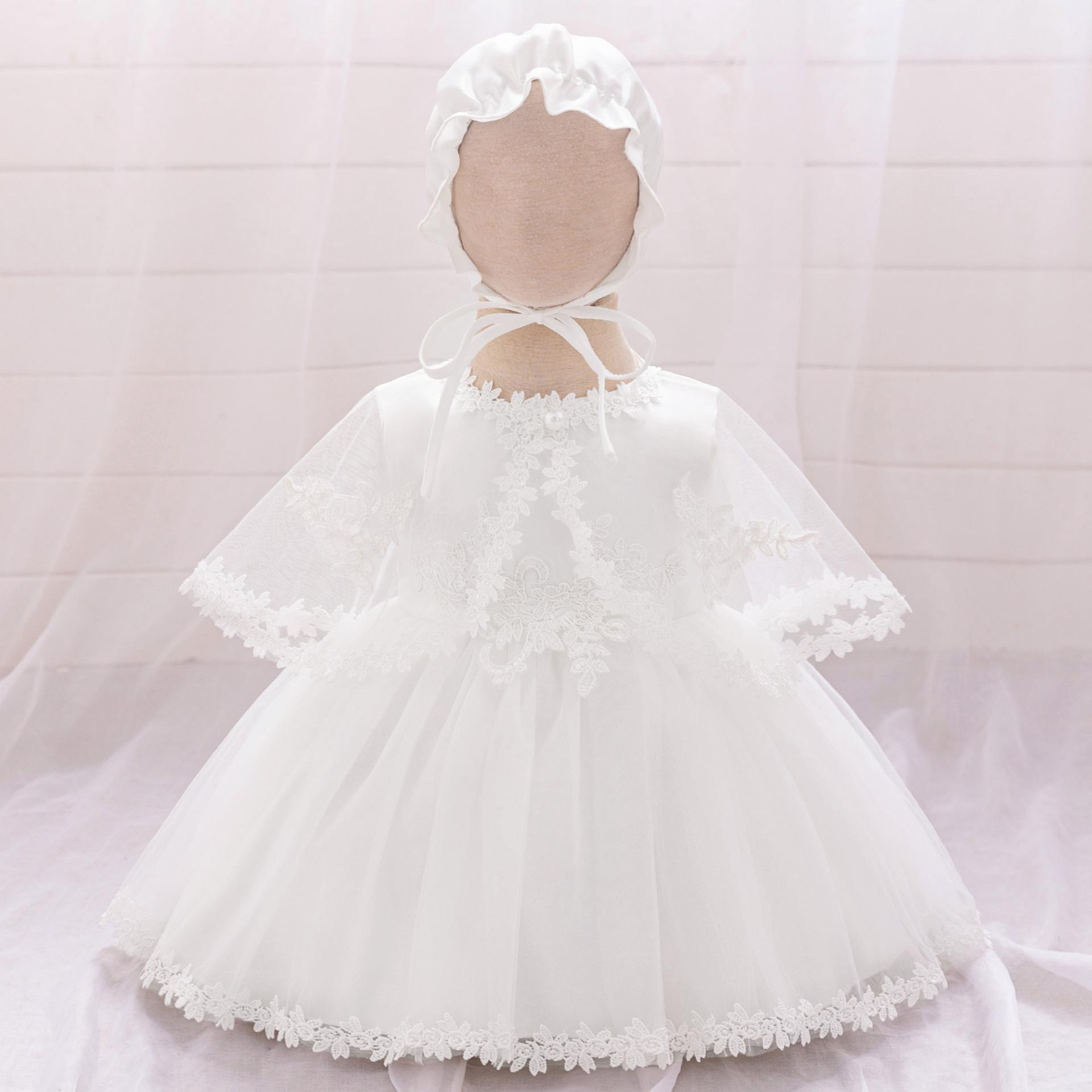 

White Infant Dress for First Birthday or Full Moon Celebration 9-12 Months