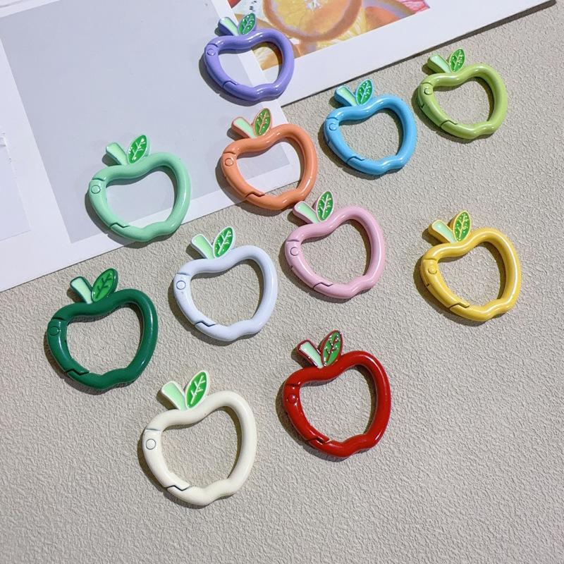 Malowany brelok z klamrą jabłkową na wiosnę do samodzielnego wykonania ozdoby do torby lub dekoracji samochodu