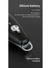 USB Rechargeable Electric Hair Clipper, Retro Oil Head, Gradient White, 0 Blade for Hairdressing & Shaving.