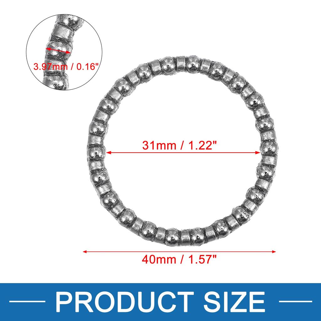 A ABSOPRO Bicycle Ball Bearing Cage Crank Bearing 3.97mm X 22 Bike Wheel Bearing Retainer (Set of 2)