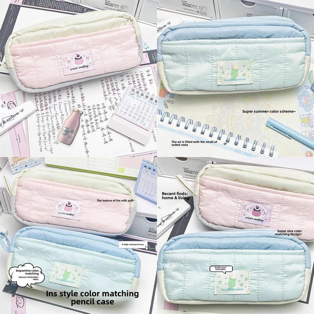 Canvas Pencil Case With Large Capacity For Students And Girls