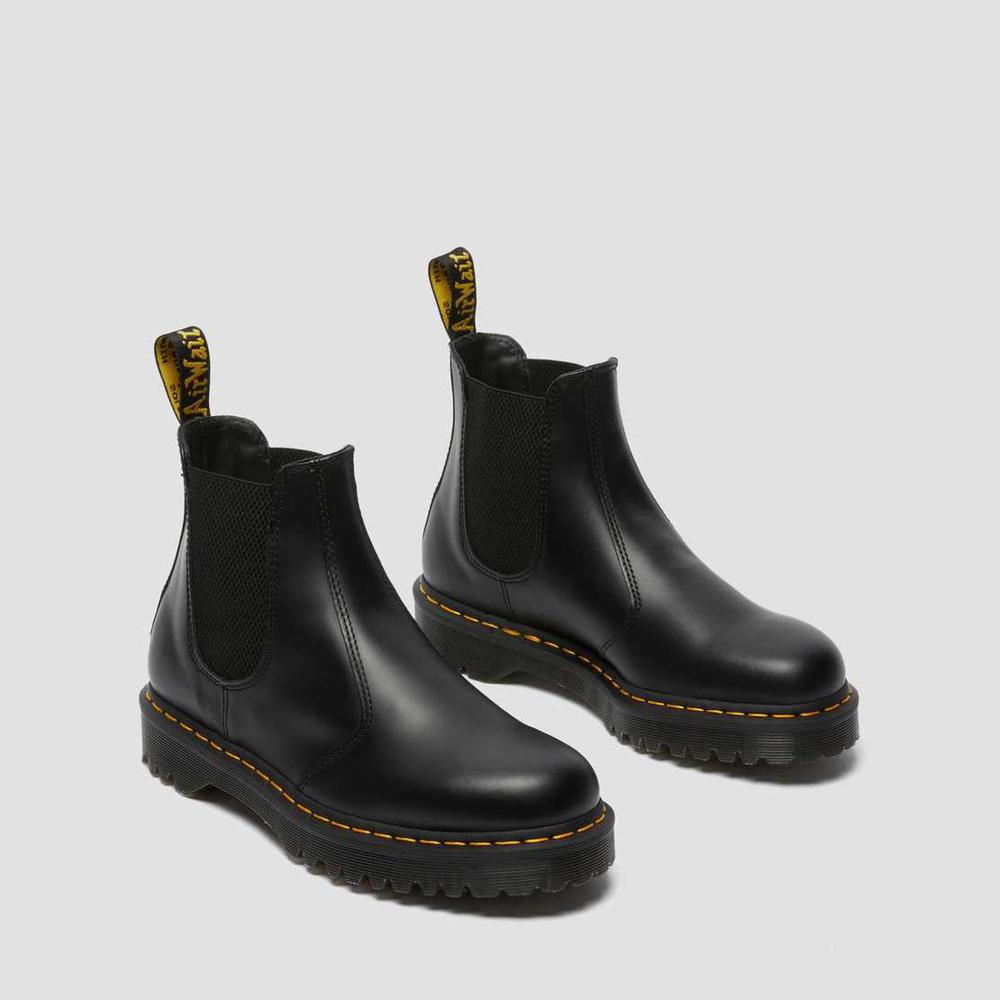Stiefel Dr. Martens Schwarz 2976 Bex Glatt Chelsea