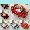 Elegant Christmas Tablecloth And Chair Cover For Stylish Home Party Decorations