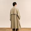 Croquis Men's Loose Fit Stand Collar Long Trench Coat 9O9910480