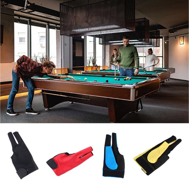 Nylon Three Finger Billiard Glove Snooker Left ,Table Tennis Glove for Enhances Grip and Stability for Cue Sports