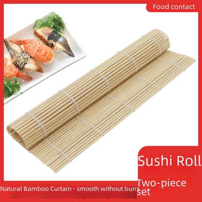 Stampo per Roll di Sushi in Bambù - Tappetino Antiaderente per Alga Nori e Riso per Cucina Coreana e Giapponese Fai da Te