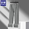 ROMON Men's Ice Silk Straight Fit Casual Pants