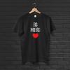 Be Mine Valentine's Day Casual T-Shirt, Heart Graphic Tee Shirt