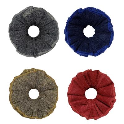 Glitter Dark Hair Rope Hair Bun Scrunchies Elastic Hair Rope Hair Scrunchy Vintage HairBands Female Accessories