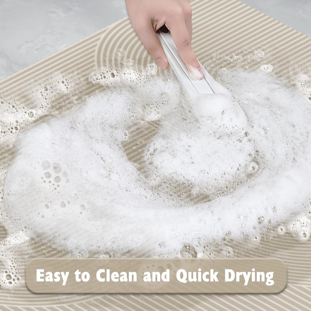 Super Absorbent Bathroom Mat Non-slip Bath Rug Quick Dry PVC Bathroom Rugs Floor Mat