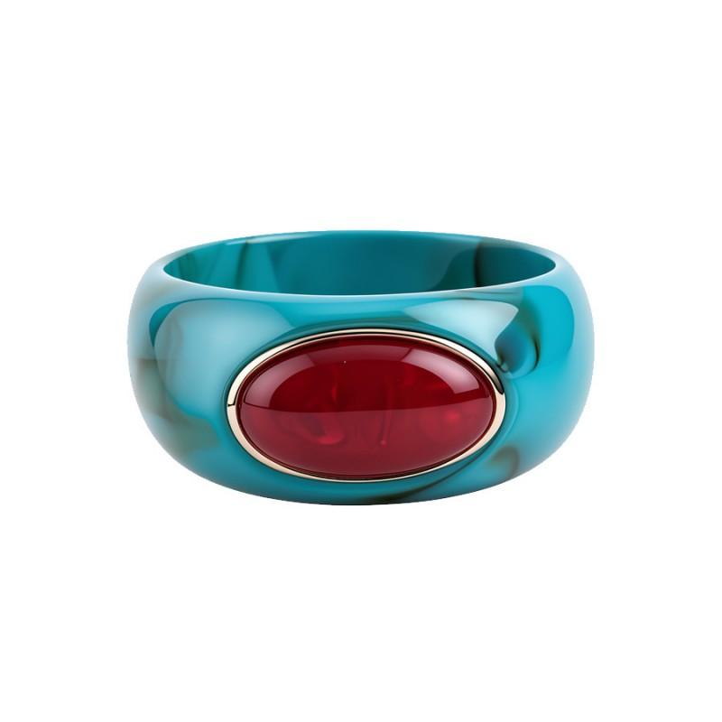 Acrylic Oval Gradient Bracelet Minimalist Fashion Statement Jewelry Women Daily Wear