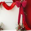 2 Pcs Bow Decoration Bow Themed Room Backdrop Decor for Wedding Birthday Party Engagement Bachelorette Baby Shower Door Wall Decoration