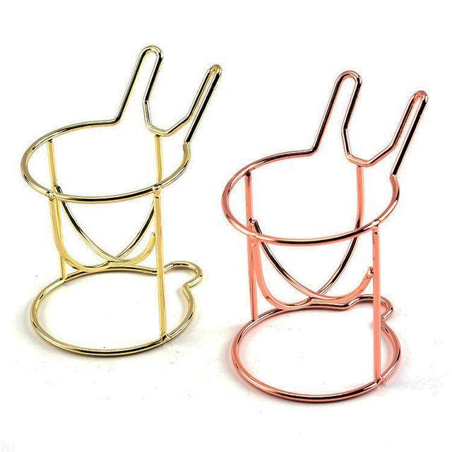 Miumi - Rabbit Makeup Sponge Holder Gold
