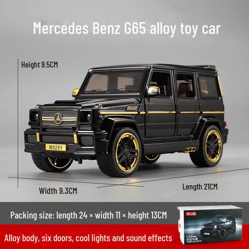 Large 1:24 Mercedes-Benz G65 Alloy Car Model with Sound and Light, Pull-Back, for Boys - Hot Sale In Taiwan Province.
