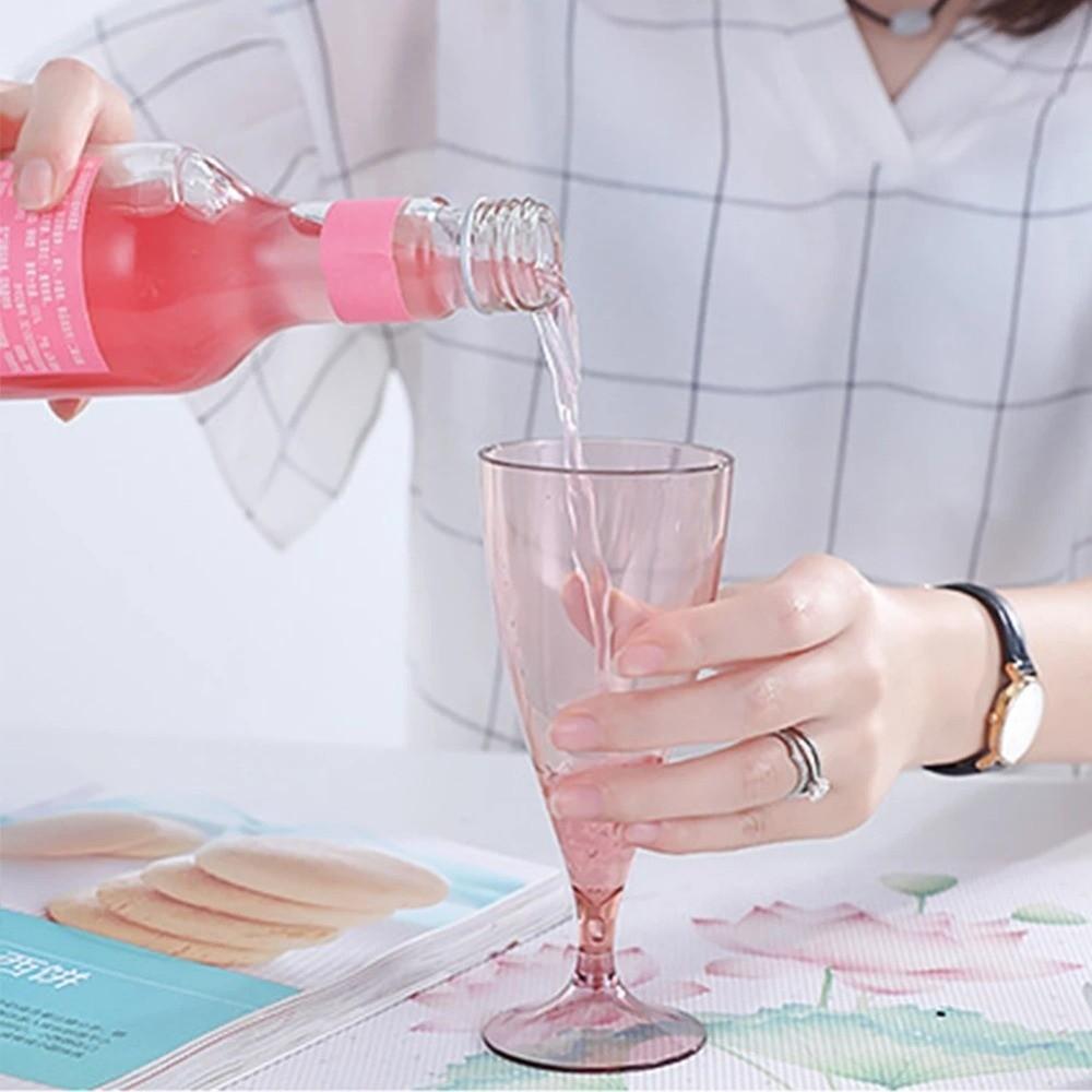 Plastic Wine Glasses Reusable Cocktail Cups Durable Champagne Glasses  Outdoor Use