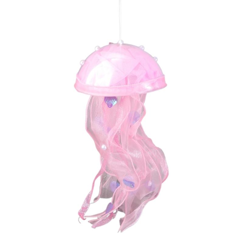 Hanging Jellyfish Light Glowing Night Hanging Light Crafts Household for Indoor Outdoor Garden Yard Decoration