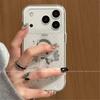 Applicable iPhone 11 case por fun cartoon iphone11 Korean ins premium sense 11 black angel girl