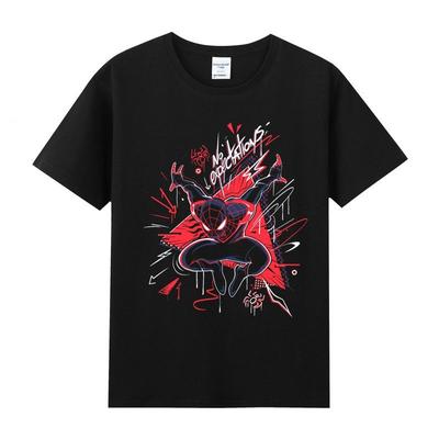 Spiderman Unisex  T-shirt Superhero Summer Men's Wear New Short Sleeve Street Style Top T-shirt High-quality Rest Sports Top