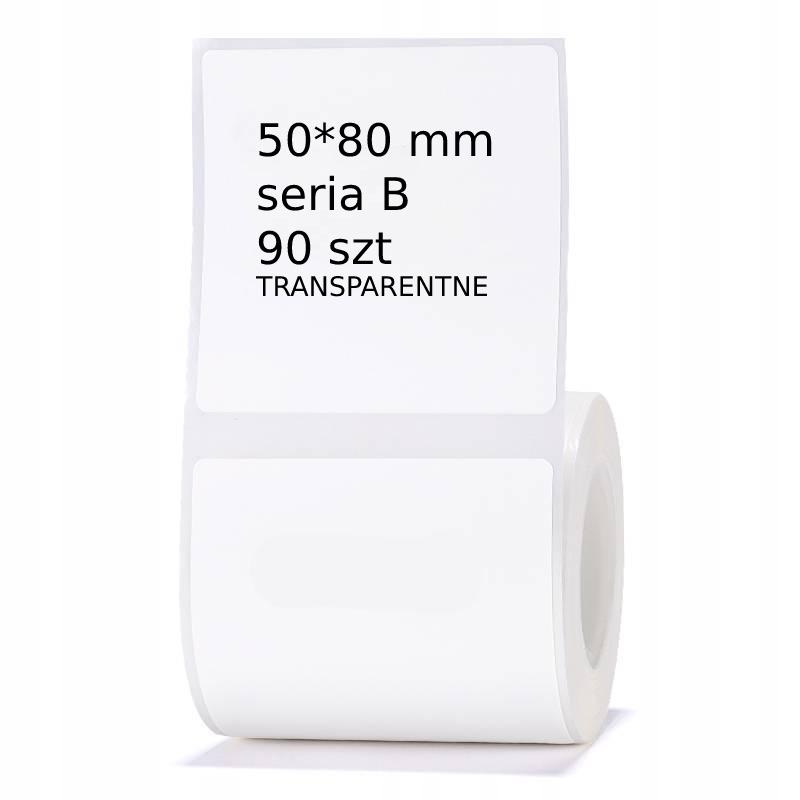 Niimbot Labels For B21 B3S Transparent 50*80Mm