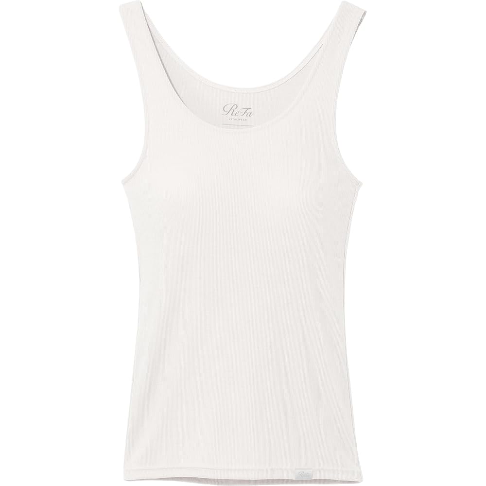 ReFa Vital Tech Moist Rib Tank Top Camisole M White