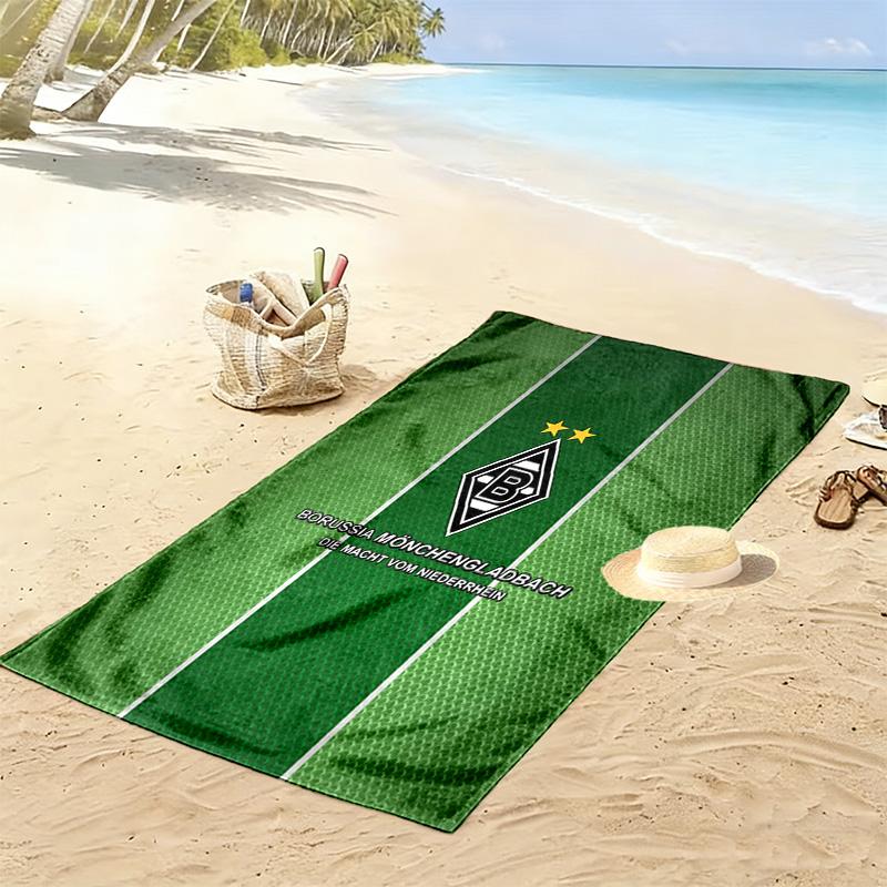 Asciugamano da Spiaggia con Stampa Borussia Mönchengladbach, Asciugamano Grande Morbido ad Asciugatura Rapida per Spiaggia Campeggio Nuoto