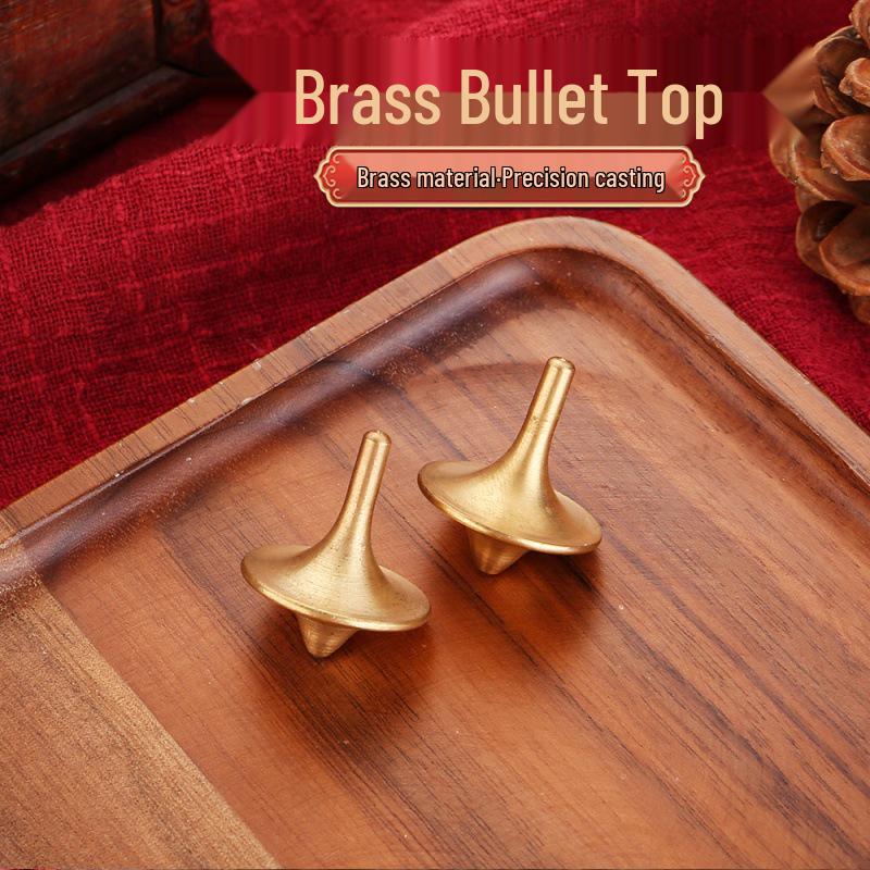 Inception-Style Brass & Steel Ball Fidget Spinner: Smooth, Resistance-Free Whirlwind Craft for All Ages Finger Exercise