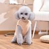 Fashion Bear Strawberry Embroidered Puppy Clothes Windproof Cold Proof Warm Vest Soft Pet Vest Pet Supplies