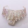 Luxury Bridal Tiara Multi Color Pageant Crown Headwear Baroque Crystal Wedding Crown  Women Party