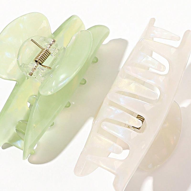 Marble Pattern Hair Claw for Daily Casual Outing Wear Y2k Claw Clips Hair Clips Hair Jaw Clip Hair Clamps Hair Clutch Hair