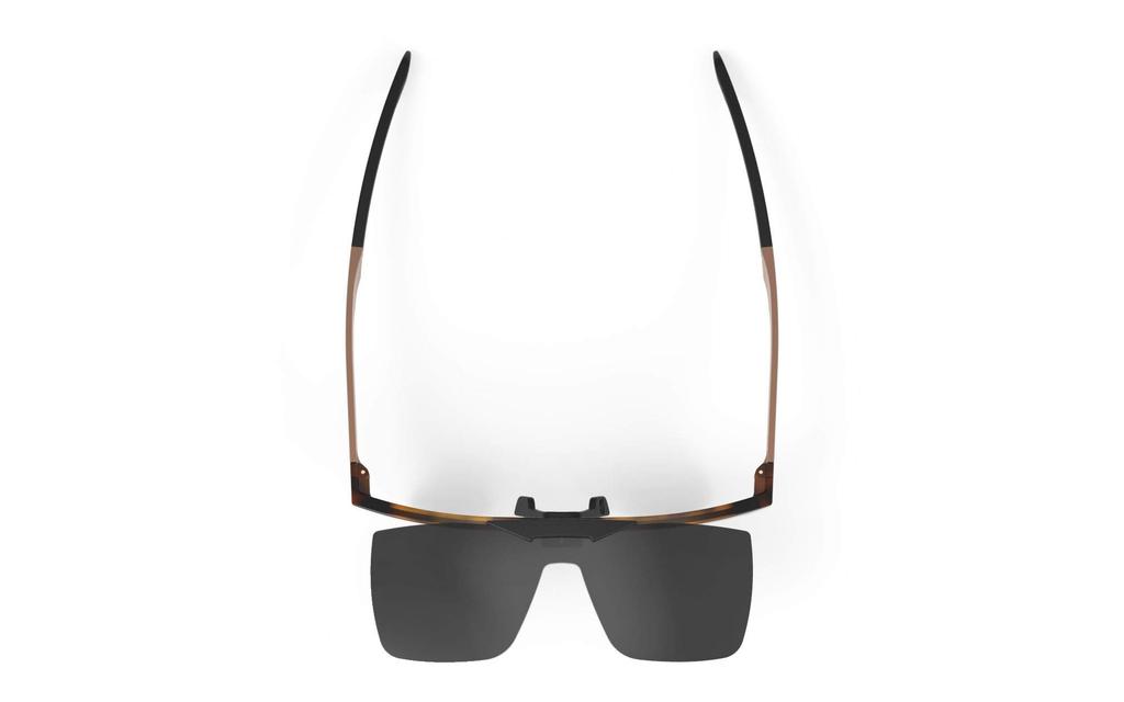 RUDYPROJECT INKAS Gloss Sports Smoke Flip-Up Demi-Turtle Sunglasses, Black, SP681050-0A00