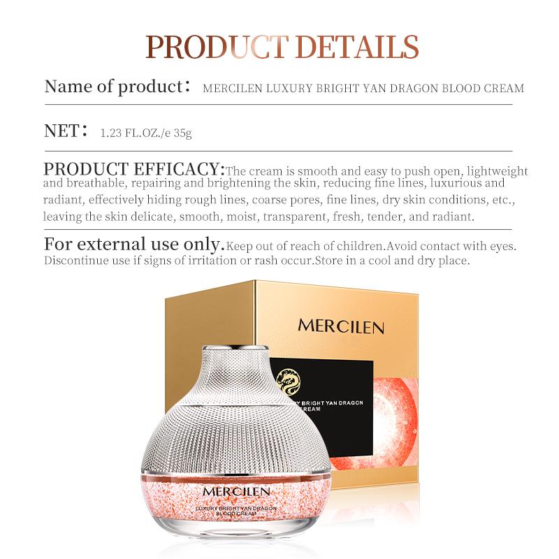 MERCILEN 35g Moisturizing Hydration Cream Face Cream Anti -Wrinkle Whitening Brighten For Women Girl Gift