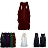Exquisite Women's Vintage Medieval Dress With Stunning Long Bell Sleeves And Irregular Design