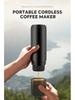 New Portable Wireless Heated Espresso Machine - Fully Automatic for Capsule and Ground Coffee