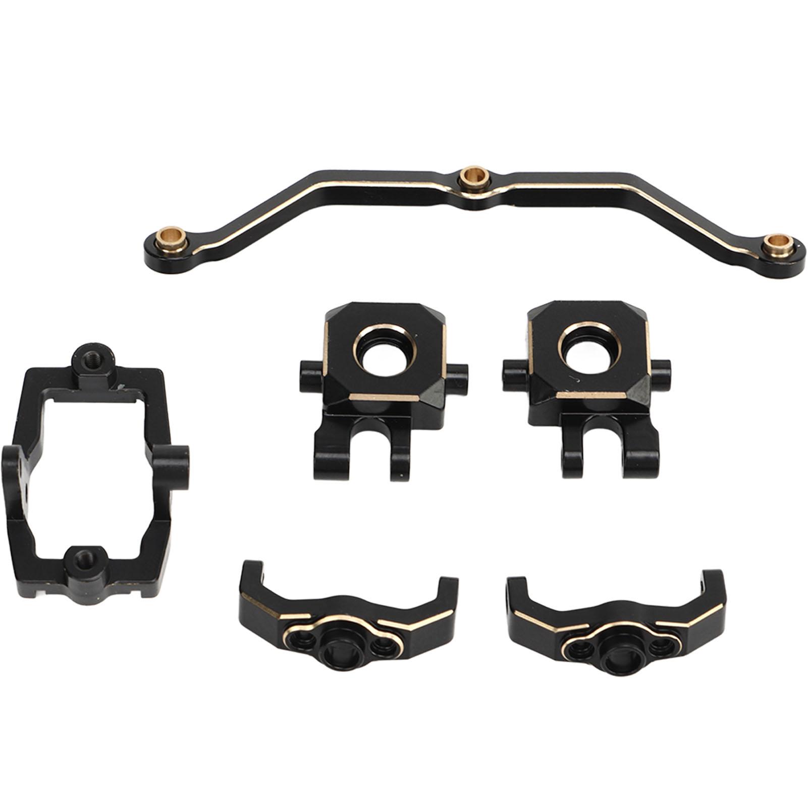 

Комплект рульових кулаків RC Чорний Золотий Латунний Міцний Рульовий кулак RC для Traxxas 118 TRX4M