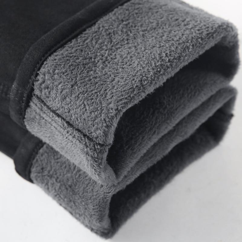 Plus Size Men Warm Thick Jeans Winter Business Stretch Black Jean Trousers Brand Pants