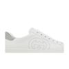 Gucci Donna Ace 'G Intrecciate - Bianco Grigio' (taglie da donna) Scarpe da Skate Bianche / Grigie 598527 AYO70 9094