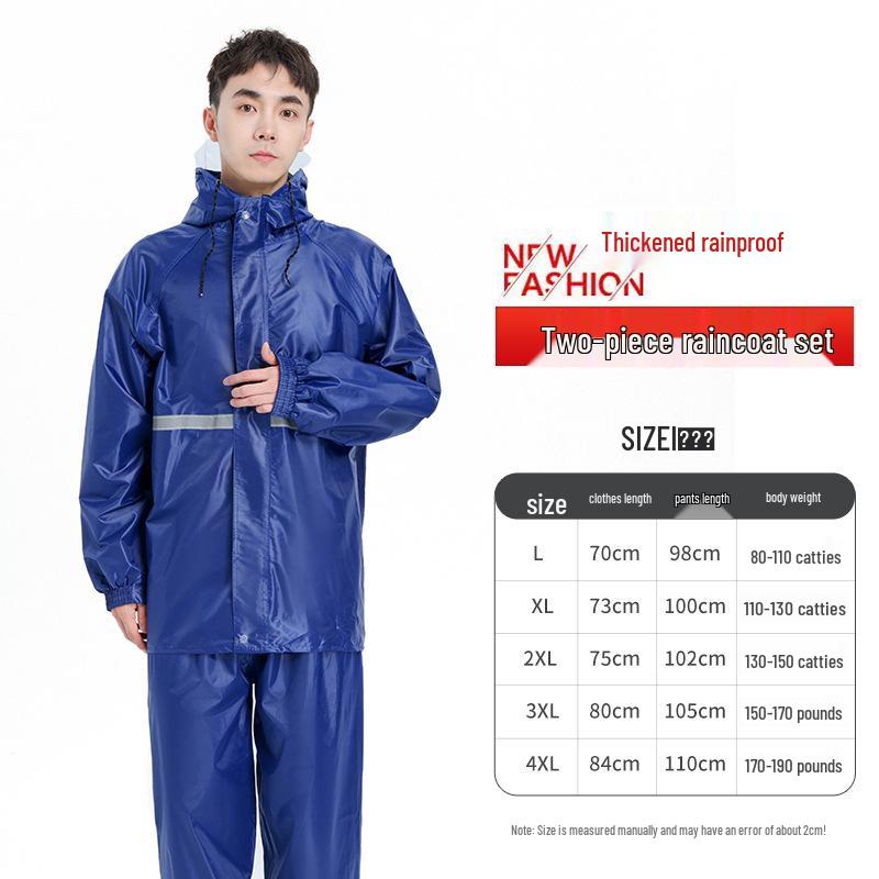 Unisex Waterproof Raincoat & Pants Set for Outdoor Cycling and Motorcycling
