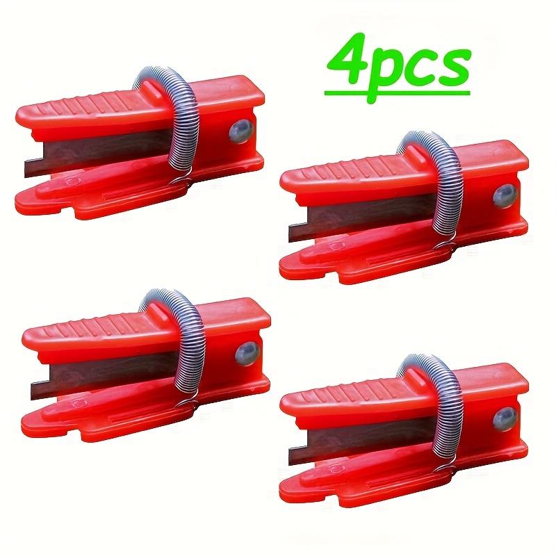 

4 шт. Садовые ножницы для большого пальца - Эргономичный дизайн Обрезка зеленых растений Подходят для точной обрезки овощей, бонсай и домашнего садоводства 4 pieces, red