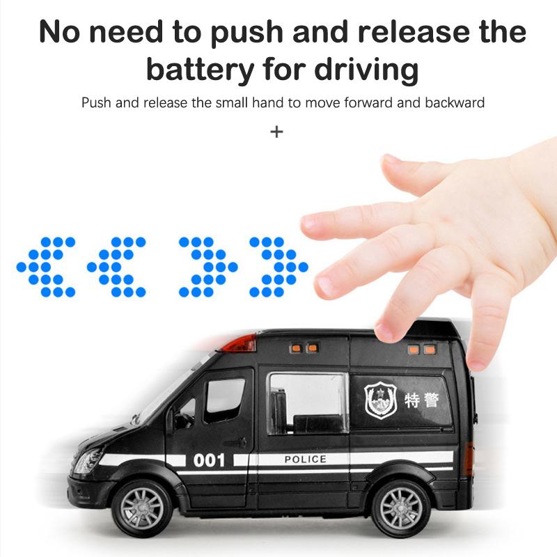 Fire Truck Hospital Rescue Ambulance Police Car Abs Cars Model Drop-Resistant Openable Door Car Toys For Children Boys Gifts