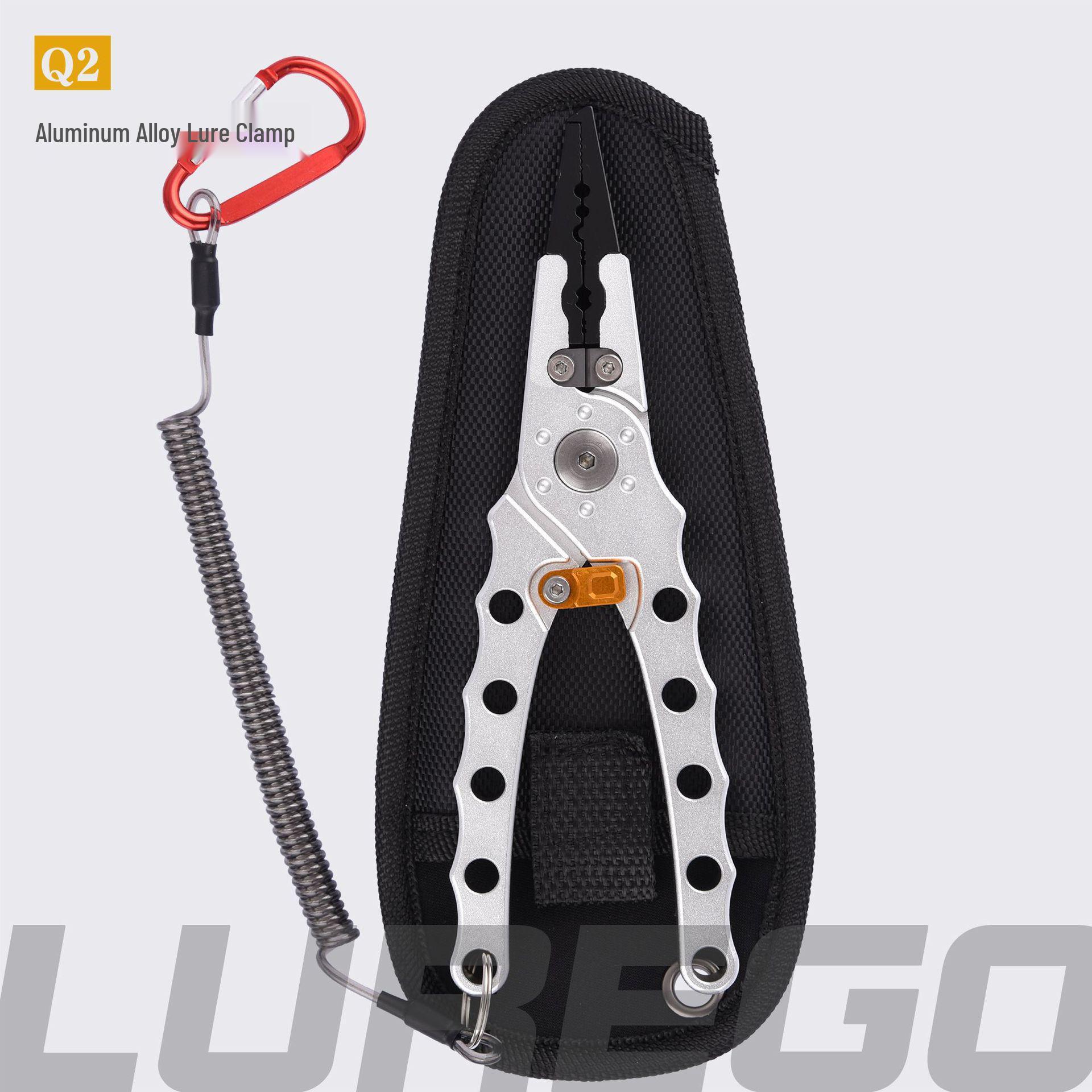 

LUYAGO K7 Dazzling Red Aluminum Fish Gripper & Carbon Fiber Fishing Pliers Set
