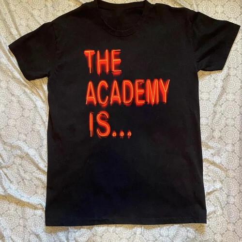 The Academy Is ... Logo Band Black 100% Cotton Concert Shirt FN1063 XXXL