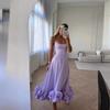 Women's Summer Pleated Suspender Dress - European & American Style Long Skirt