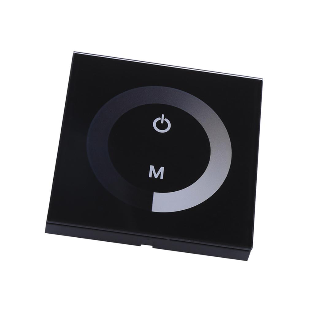 Single Color Touch Panel Dimmer Wall   Controller LED Light Strip   12V-24V  Black