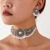 Bohemian Beaded Tassel Wing Necklace & Earrings Set